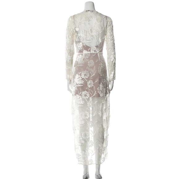 Fleur du Mal Gardenia Lace Robe NWT - Picture 7 of 7